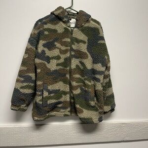 Camouflage Sherpa Jacket M